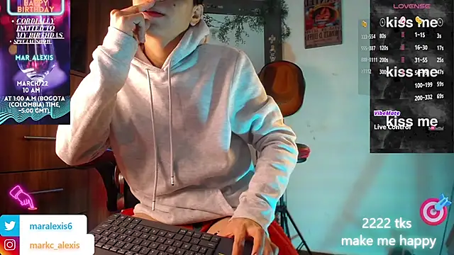 Snapshot of marckalexis chatting on March 12, 1:58 am marckalexis online show from March 12, 1:58 am