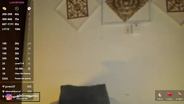 AdelineEvanss online show from February 11, 8:48 am