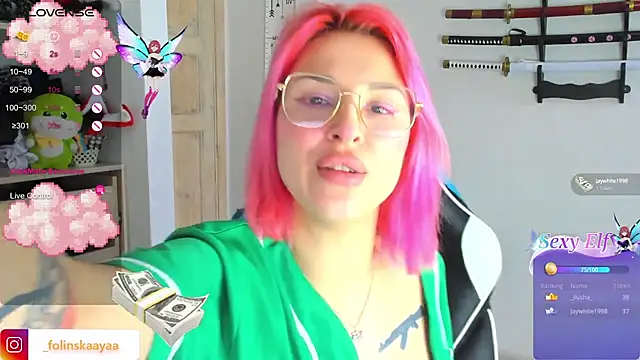 folinskayyya online show from January 9, 9:16 am