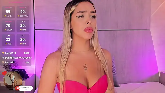 Addison baker online show from January 5, 1:56 am