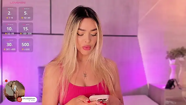 Addison baker online show from January 7, 7:59 pm