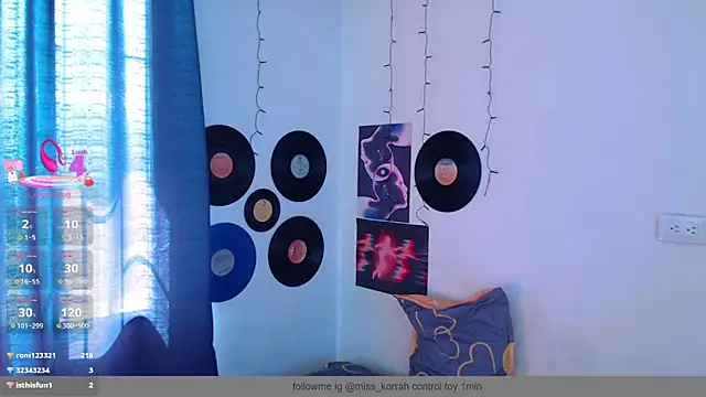 MissKorah online show from March 22, 7:09 pm