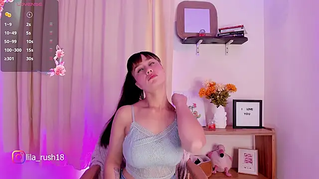 lila rush online show from October 6, 9:01 pm