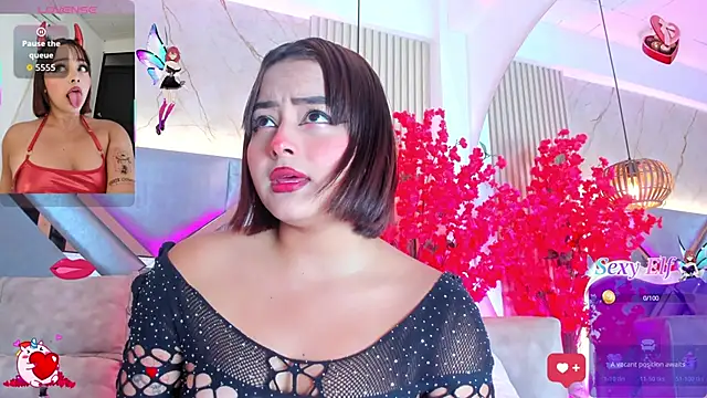 Snapshot of KimVelezz chatting on February 16, 6:59 pm KimVelezz online show from February 16, 6:59 pm