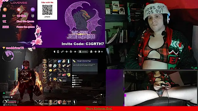 Snapshot of Rae-Suon chatting on December 25, 6:09 am Rae-Suon online show from December 25, 6:09 am