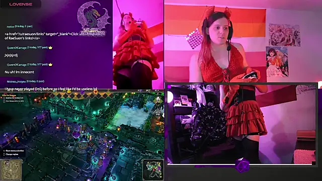 Snapshot of Rae-Suon chatting on February 5, 2:29 am Rae-Suon online show from February 5, 2:29 am