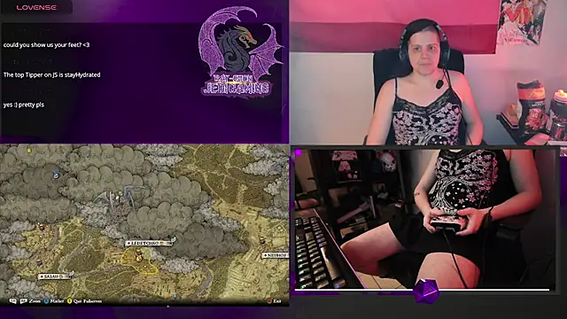 Snapshot of Rae-Suon chatting on February 21, 1:11 am Rae-Suon online show from February 21, 1:11 am