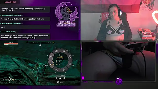 Snapshot of Rae-Suon chatting on March 7, 2:15 am Rae-Suon online show from March 7, 2:15 am