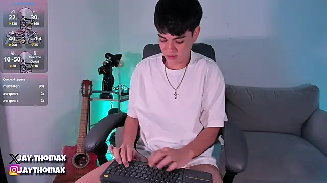 Snapshot of JaycoThomas chatting on February 7, 10:20 pm JaycoThomas online show from February 7, 10:20 pm