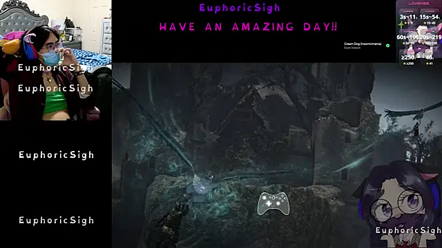 EuphoricSigh online show from February 22, 9:24 pm