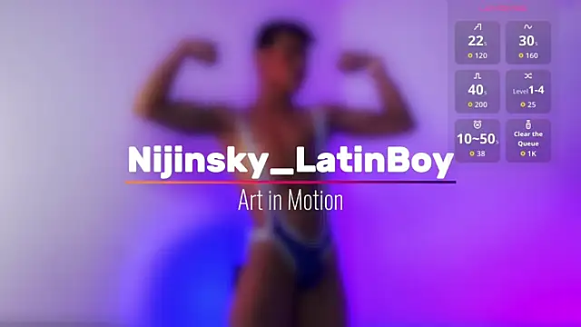 Nijinsky LatinBoy online show from June 3, 11:02 am