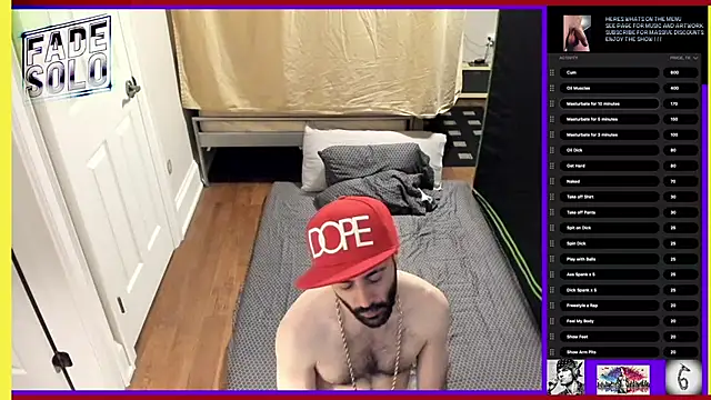 Snapshot of Faded-Solo chatting on March 9, 5:11 am Faded-Solo online show from March 9, 5:11 am