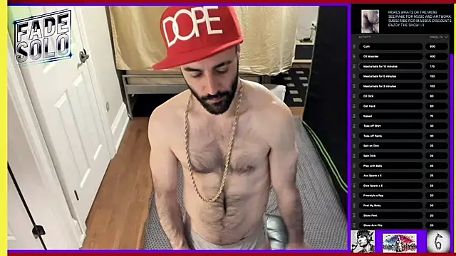 Snapshot of Faded-Solo chatting on March 9, 8:18 am Faded-Solo online show from March 9, 8:18 am