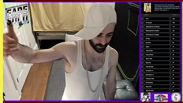 Snapshot of Faded-Solo chatting on March 10, 1:56 am Faded-Solo online show from March 10, 1:56 am