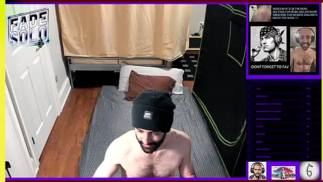 Snapshot of Faded-Solo chatting on March 19, 9:17 am Faded-Solo online show from March 19, 9:17 am