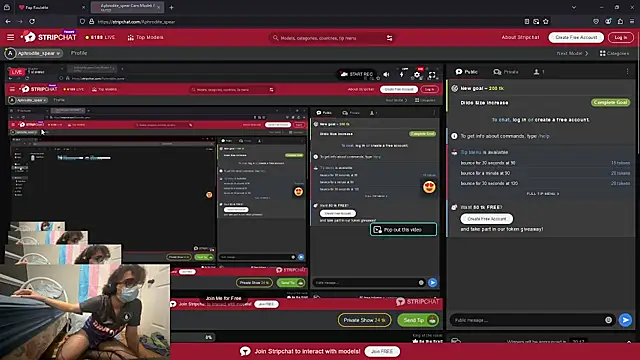 Snapshot of Aphrodite_spear chatting on January 5, 5:30 am Aphrodite spear online show from January 5, 5:30 am