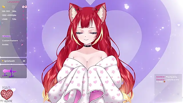 Snapshot of LewdKira_VT chatting on February 11, 6:19 am LewdKira VT online show from February 11, 6:19 am