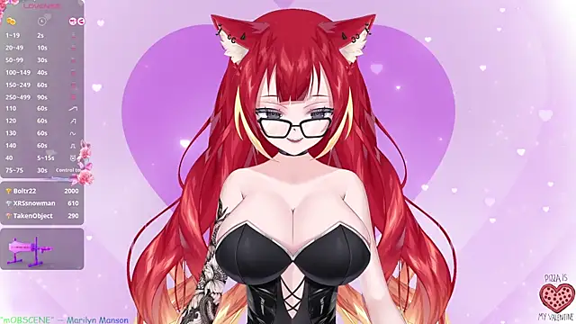 Snapshot of LewdKira_VT chatting on February 12, 6:08 am LewdKira VT online show from February 12, 6:08 am