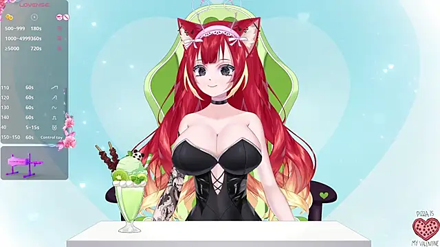 Snapshot of LewdKira_VT chatting on February 14, 6:45 am LewdKira VT online show from February 14, 6:45 am