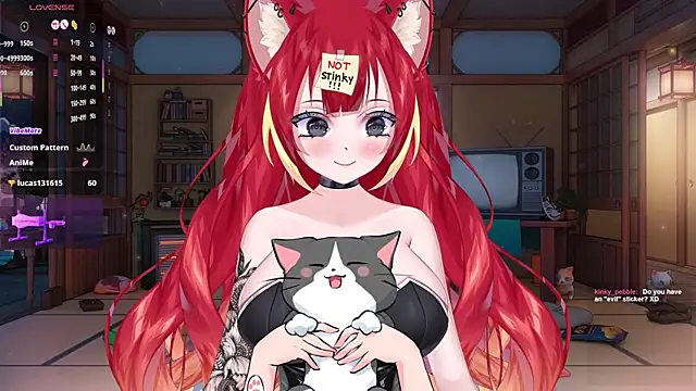 Snapshot of LewdKira_VT chatting on March 8, 6:43 am LewdKira VT online show from March 8, 6:43 am