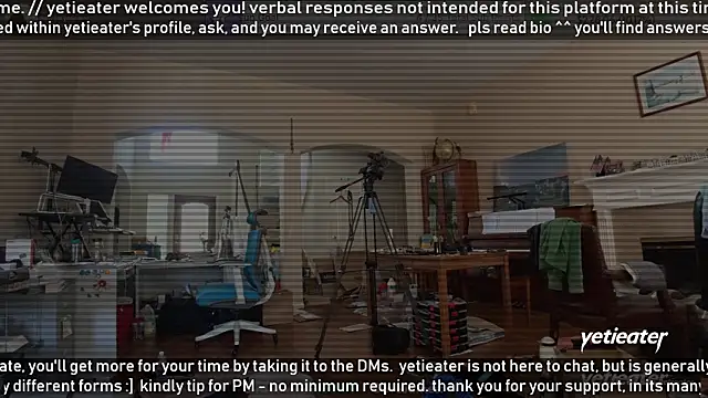 Snapshot of yetieater chatting on May 22, 6:13 pm yetieater online show from May 22, 6:13 pm