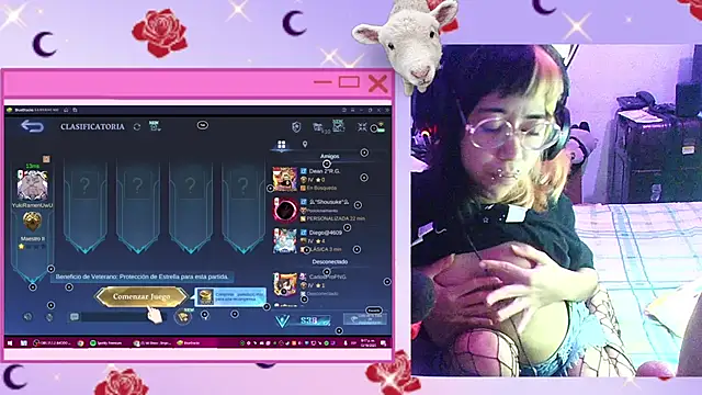 Snapshot of YukiRam chatting on October 13, 3:17 am YukiRam online show from October 13, 3:17 am