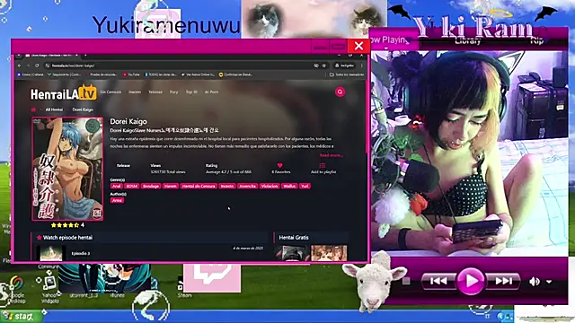 Snapshot of YukiRam chatting on October 15, 3:17 am YukiRam online show from October 15, 3:17 am