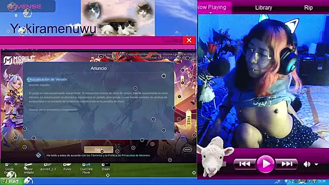 YukiRam online show from November 27, 2:02 am