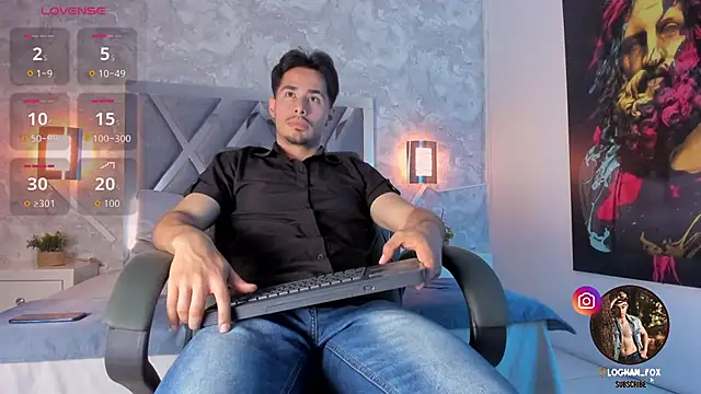 Snapshot of loghan_fox chatting on October 11, 3:28 am loghan fox online show from October 11, 3:28 am