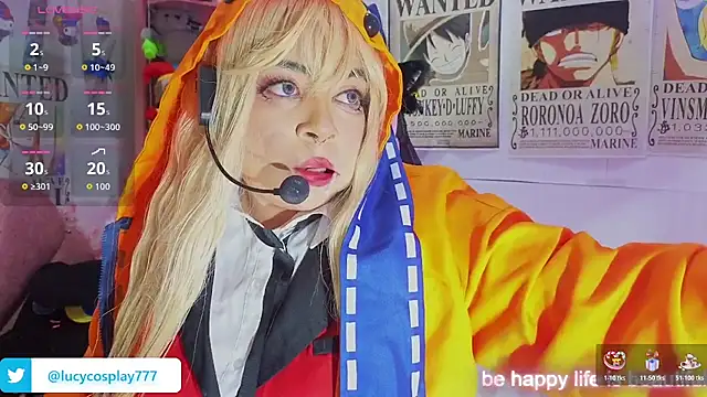 Snapshot of Lucycosplay777 chatting on May 27, 3:36 am Lucycosplay777 online show from May 27, 3:36 am