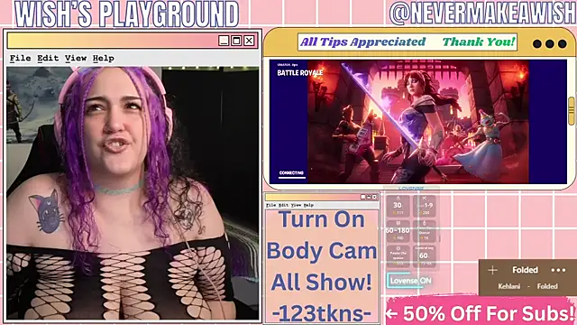 nevermakeawish online show from April 12, 9:58 am