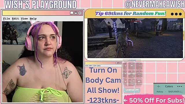 nevermakeawish online show from April 15, 10:11 am