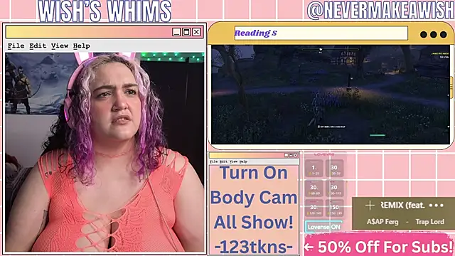 nevermakeawish online show from July 15, 9:58 am