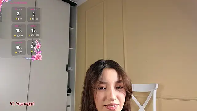 Snapshot of yayongg chatting on October 3, 1:19 pm yayongg online show from October 3, 1:19 pm