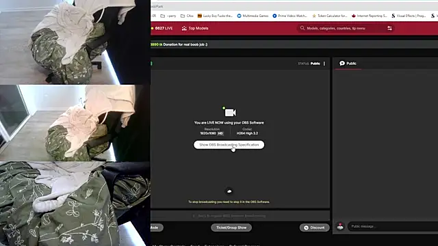 Snapshot of CassiPark chatting on October 5, 12:03 pm CassiPark online show from October 5, 12:03 pm