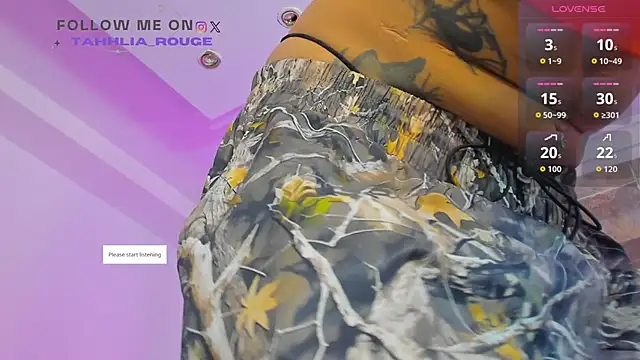 tahhlia rouge online show from October 28, 7:16 pm