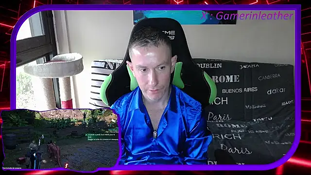 Snapshot of Gamerinleather chatting on November 1, 9:11 am Gamerinleather online show from November 1, 9:11 am