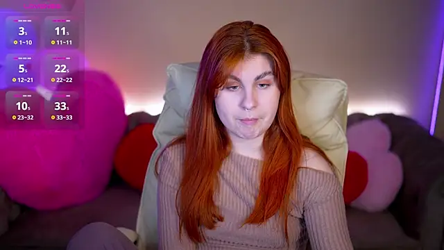 GingerPinky online show from February 11, 1:38 pm