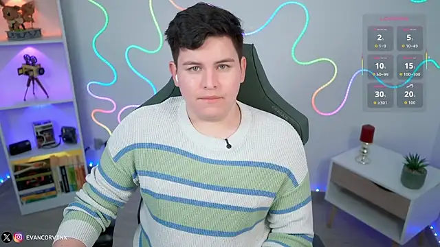 Snapshot of EvanCorvinx chatting on February 22, 3:10 pm EvanCorvinx online show from February 22, 3:10 pm