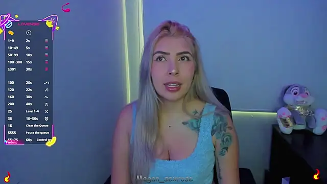 Megan sexrosse online show from March 18, 8:45 pm