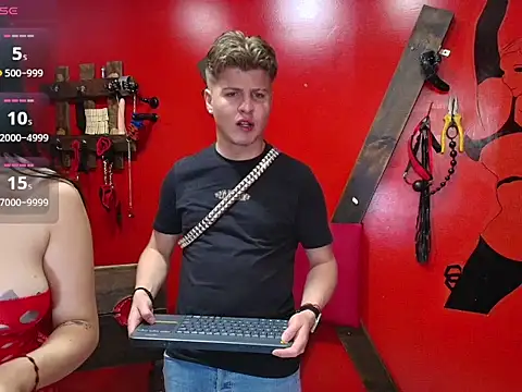 Justiin and brianna BDSM online show from April 6, 1:01 pm