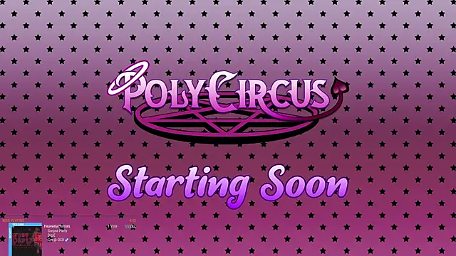 Snapshot of PolyCircus chatting on June 18, 5:51 am PolyCircus online show from June 18, 5:51 am