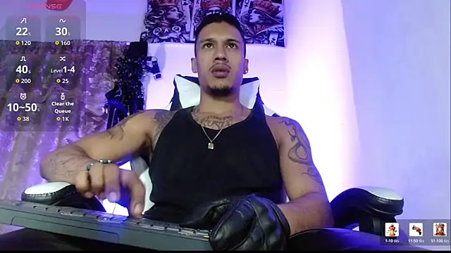 DARK BLACK 0 online show from April 17, 1:30 am