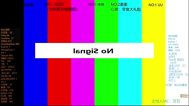Snapshot of CY003 chatting on July 12, 6:43 pm CY003 online show from July 12, 6:43 pm
