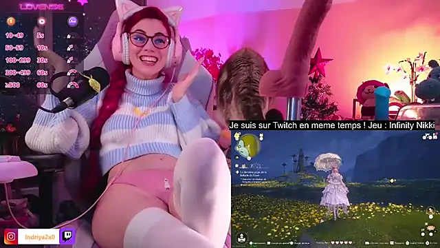 Snapshot of Indriya2x0 chatting on February 6, 11:48 pm Indriya2x0 online show from February 6, 11:48 pm