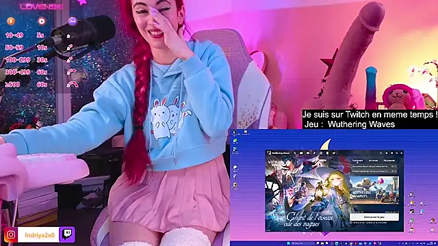 Snapshot of Indriya2x0 chatting on February 24, 8:58 pm Indriya2x0 online show from February 24, 8:58 pm