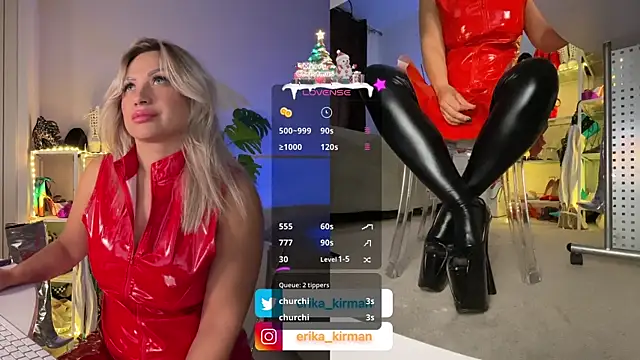 Snapshot of Erika_Kirman chatting on December 28, 3:59 pm Erika Kirman online show from December 28, 3:59 pm