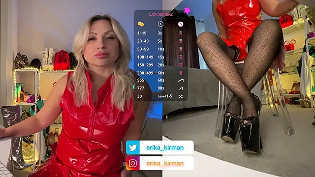 Snapshot of Erika_Kirman chatting on January 3, 11:25 am Erika Kirman online show from January 3, 11:25 am