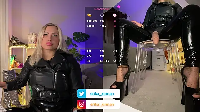 Snapshot of Erika_Kirman chatting on January 25, 1:08 pm Erika Kirman online show from January 25, 1:08 pm