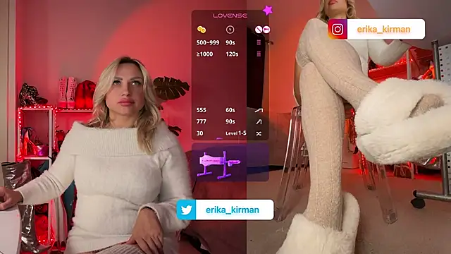 Snapshot of Erika_Kirman chatting on February 12, 7:24 pm Erika Kirman online show from February 12, 7:24 pm